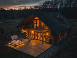 Bluebell Riverside Log Cabins with Private Hot Tub in Rural Cumbria, near Carlisle, England